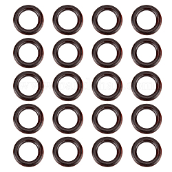 Holz verbindet Ringe, Makramee-Holzringe, runden Ring, Kokosnuss braun, 33x6 mm, Innendurchmesser: 20 mm