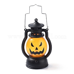 Lámpara de aceite portátil de plástico, linterna de calabaza, para la decoración de la fiesta de halloween, patrón temático de halloween, 124x76x54mm