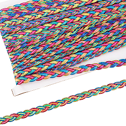Cinta de encaje ondulado de filigrana, ribete de encaje trenzado, para accesorios de vestir, colorido, 3/8 pulgada (11 mm), aproximadamente 19.69 yarda (18 m) / tarjeta