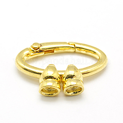 Brass Spring Gate Rings, O Rings, Golden, 31x16mm