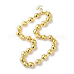 Ожерелья-цепочки из латуни с покрытием стойки для женщин, без свинца и без кадмия, реальный 18k позолоченный, 17.24 дюйм (43.8 см)