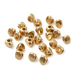Ccb perline di plastica, triangolo, oro chiaro, 4x5x4.5mm, Foro: 1.8 mm