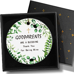 AHANDMAKER Thank You Gifts Godparents Gifts Godparents Appreciation Gifts Ornament Ceramics Hanging for Birthday Christmas Thanksgiving Godparents Gift 3