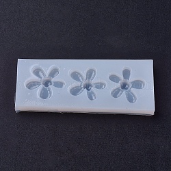 Stampi in silicone, stampi per colata di resina, per resina uv, creazione di gioielli in resina epossidica, fiore, bianco, 40x101x9mm, formato interno: 28 mm