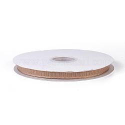 Polyesterband, Tartanband, Sandy Brown, 3/8 Zoll (9 mm), innerhalb des Fehlerbereichs von 1~2 mm, etwa 50 yards / Rolle (45.72 m / Rolle)