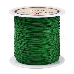 40 ярд нейлоновый шнур с китайским узлом, нейлоновый шнур для изготовления украшений, зелёные, 0.6 мм