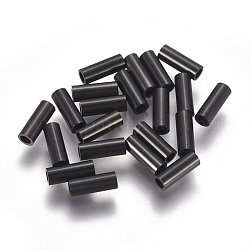 304 шарики из нержавеющей стальной трубы, электрофорез черный, 8x3 мм, отверстие : 2 мм