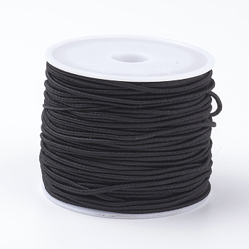 Corde elastiche, corda elastica, per bracciali, collane, creazione di gioielli, nero, 1.5mm, circa 12.02~13.12 iarde (11~12 m)/rotolo