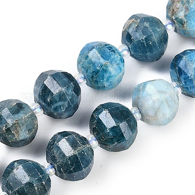 Chapelets de perles en apatite naturelle&nbsp;G-G182-B42-06-1