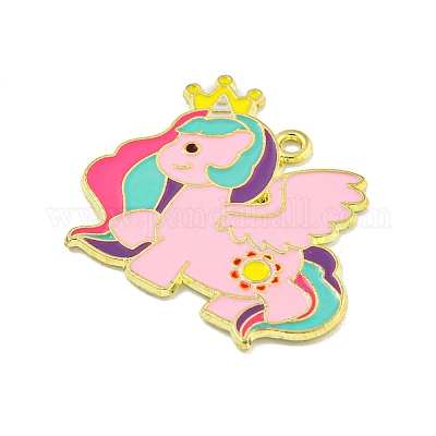 Pendentifs d'émail en alliage&nbsp;ENAM-Z015-01G-03-1