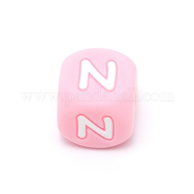 PINK Letter Silicone Beads