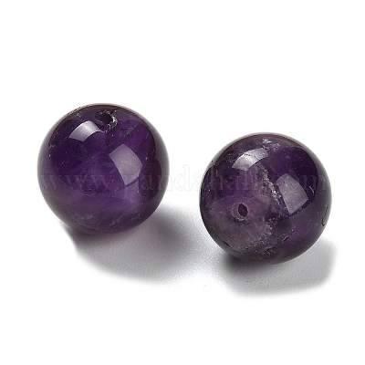 Natürlichen Amethyst Perlen&nbsp;G-C254-A05-12mm-1