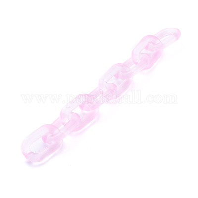 Handgefertigte transparente Acrylkabelketten&nbsp;AJEW-JB00575-01-1