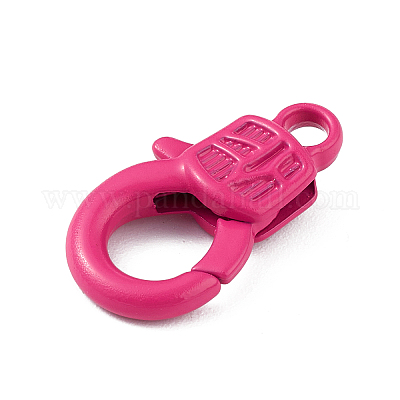 Wholesale Spray Painted Alloy Keychain Lobster Clasps 