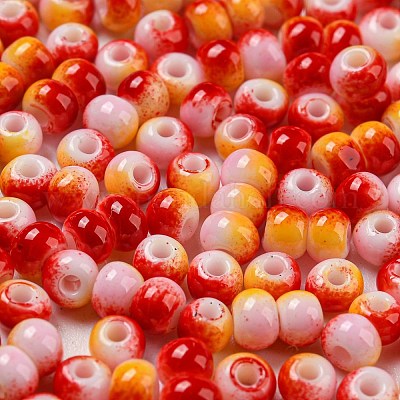 Perline in vetro bicolore opaco&nbsp;SEED-E005-02F-1