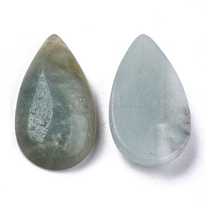 Amazonit Cabochons mit natürlichen Blüten&nbsp;G-N326-72K-1