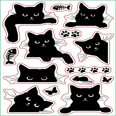 Wholesale CRASPIRE Cat Clear Stamps for Card Making Decoration