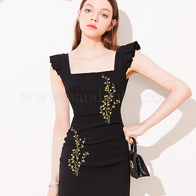 Plum Blossom Embroidery Applique for Dresses