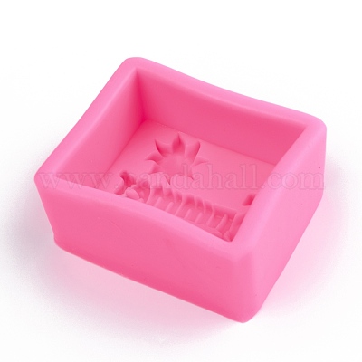 Word Summer Silicone Molds, Food Grade Fondant Molds, For DIY Cake  Decoration, Chocolate, Candy, Soap Craft Making, Deep Pink, 80x70x37mm