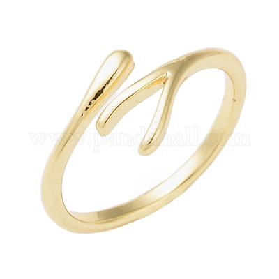Polsino aperto in ottone&nbsp;RJEW-R143-01F-G-1