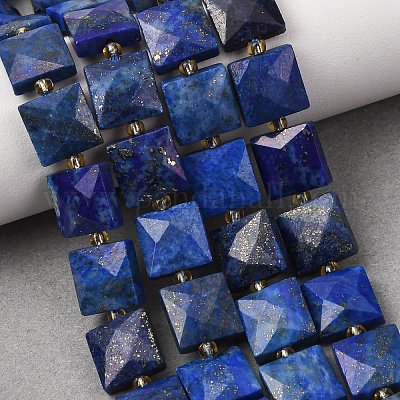 Natürlicher Lapislazuli Perlenstränge&nbsp;G-F839-A34-01-1