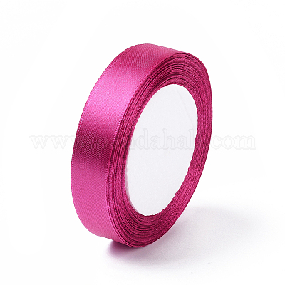 Satin Ribbon Single Face Fuchsia ( 1/4 inch