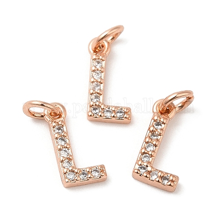 Латунь микро проложит класс Aaa кубического циркония подвески ZIRC-P067-11RG-L-NR-1