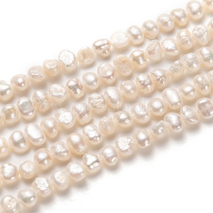 Fili di perle di perle d'acqua dolce coltivate naturali PEAR-L033-42A-1