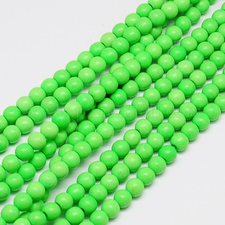 Synthetic Turquoise Beads Strands TURQ-G106-8mm-02A-1