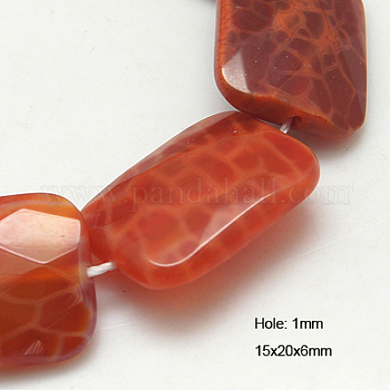 Natural Fire Crackle Agate Beads Strands G-G234-15x20x6xmm-02-1