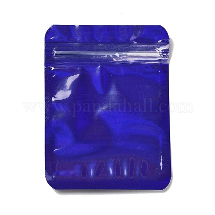 プラスチック包装yinyangジップロックバッグ  トップセルフシールパウチ  長方形  ダークブルー  9.9x7.4x0.02cm  片側の厚さ：2.5ミル（0.065mm） OPP-F002-01A-01-1