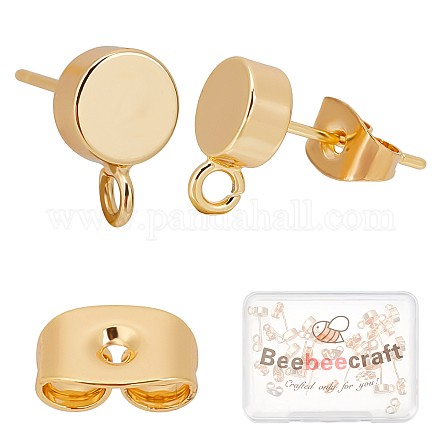 Shop Beebeecraft 20Pcs 18K Gold Plated Stud Earrings 925 Sterling