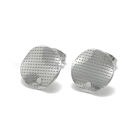 304 Stainless Steel Stud Earring Findings STAS-Q225-06A-1
