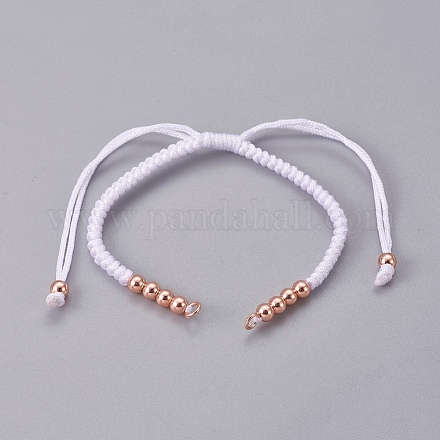 Fabbricazione di braccialetti di perline intrecciati con corde di nylon BJEW-F360-FRG19-1