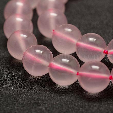 Natural Rose Quartz Beads Strands G-E375-8mm-01-1