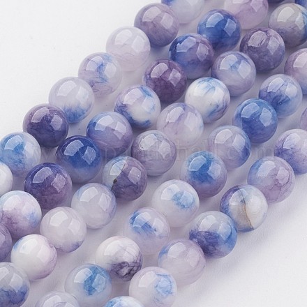 Chapelets de perles en jade persan naturel G-J356-23-6mm-1
