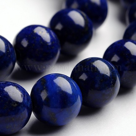 Lapis naturales redondos hebras de abalorios de piedras preciosas lapislázuli G-J333-05-10mm-1