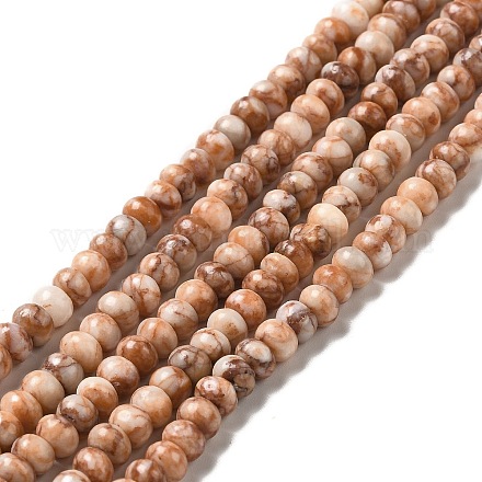 Brins de perles de netstone rouge naturel G-G992-B04-1
