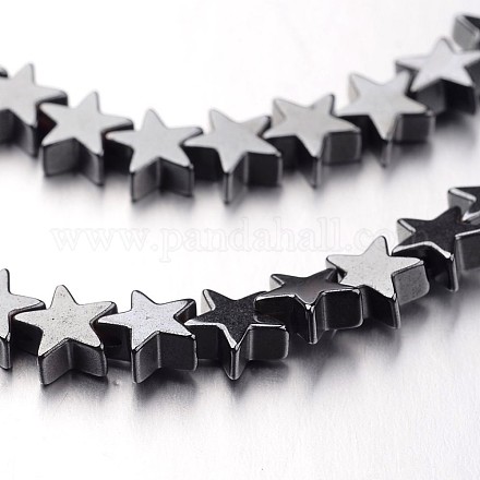 Non-magnetic Synthetic Hematite Bead Strands G-F300-24B-09-1