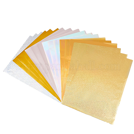 Superfindings 60 feuilles 6 styles papier d'estampage à chaud pour animaux de compagnie DIY-FH0006-10B-1