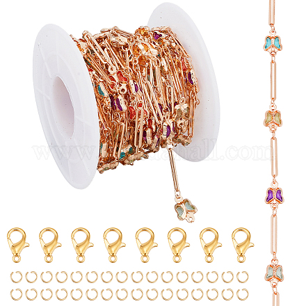 Kit para hacer collares y pulseras de cadena DIY pandahall elite DIY-PH0017-38A-1