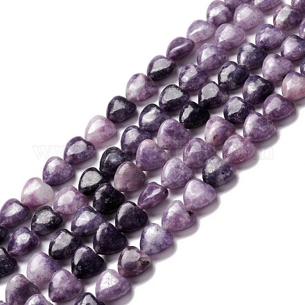 Натуральный лепидолит / пурпурный слюдяный камень бисер пряди G-B022-03-1