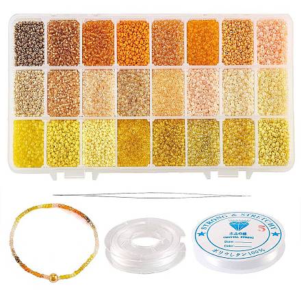 480g 24 Colors 12/0 Glass Round Seed Beads SEED-CJ0001-11-1
