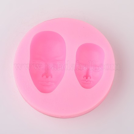 Diseño de máscara diy moldes de silicona de grado alimenticio AJEW-L054-38-1