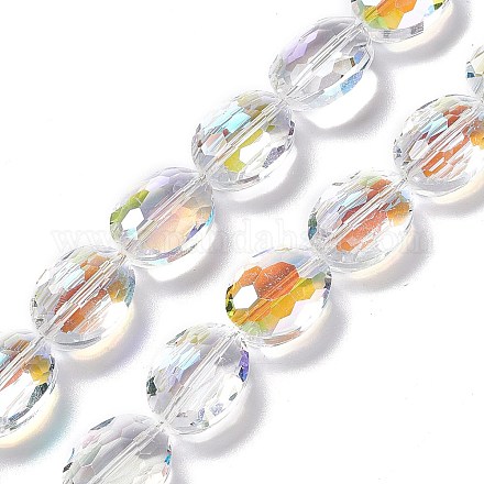 Chapelets de perles en verre à facettes EGLA-E030-01F-1