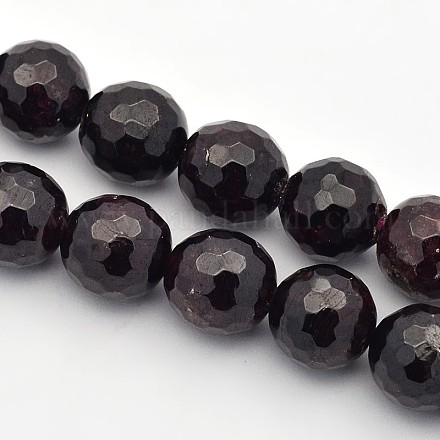 Natürlicher Granat Perlen Stränge G-E302-085-10mm-1