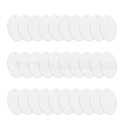 HOBBIESAY 60pcs Acrylic Keychain Blanks Circles Clear Bulk Acrylic Circle Transparent Disc Ornament Acrylic Round Piece Pendant for Keychain TACR-HY0001-03-1