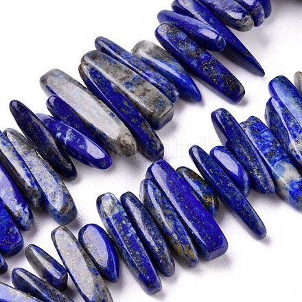Natural Lapis Lazuli Chip Beads Strands X-G416-A13-1