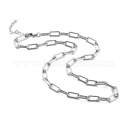 Collares de cadena de clip de hierro NJEW-JN03059-02-1