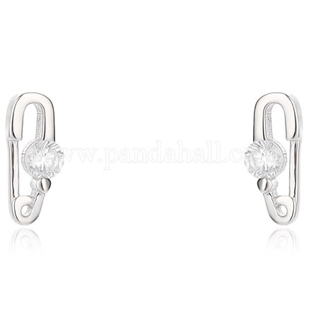 925 Sterling Silber Ohrstecker EJEW-BB40201-A-1